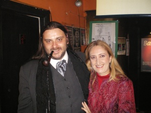 Martin Cid e Isabel del Rio en el Bukowski Club